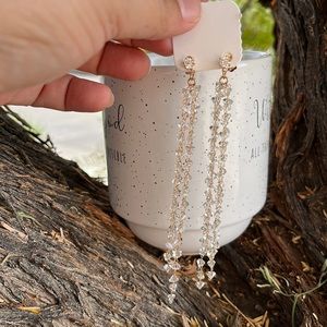 Gold Plated Rain Drop Earrings